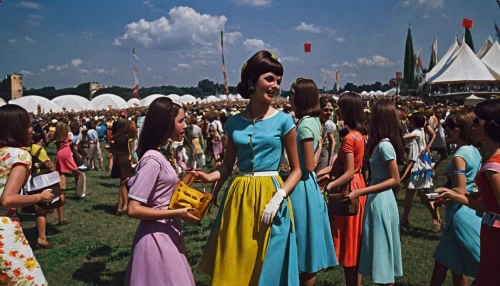 model years 1958 to 1967,13 august 1961,girl scouts of the usa,1950s,1965,vintage 1950s,hoopskirt,vintage girls,color image,1967,1960's,miss circassian,girl in a long dress,vintage women,model years 1960-63,queen-elizabeth-forest-park,60s,vintage fashion,pageantry,1940 women,Art,Classical Oil Painting,Classical Oil Painting 25