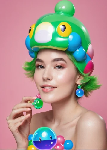 mushroom hat,shower cap,candy island girl,oil cosmetic,climbing helmet,swim cap,stylized macaron,bjork,curlers,cosmetics,bath balls,cosmetic,bath accessories,tutti frutti,safety helmet,bonbon,balloon head,natural cosmetic,cosmetics counter,foam crowns,Unique,Pixel,Pixel 02