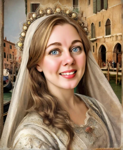 girl in a historic way,romantic portrait,portrait background,the carnival of venice,portrait of christi,mary 1,custom portrait,jane austen,hallia venezia,a charming woman,fantasy portrait,the prophet mary,tiara,cepora judith,venetia,mother of the bride,photo painting,cinderella,bridal,isabella