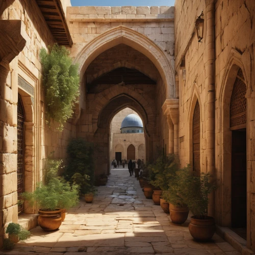 monastery israel,umayyad palace,the monastery ad deir,caravanserai,genesis land in jerusalem,caravansary,jerash,damascus,al-aqsa,jerusalem,qasr amra,el jem,western wall,wailing wall,first may jerash,qasr al watan,souq,souk,qasr al kharrana,lebanon,Art,Classical Oil Painting,Classical Oil Painting 37