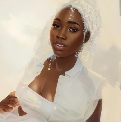 digital painting,world digital painting,digital art,oil painting on canvas,fantasy portrait,oil on canvas,maria bayo,oil painting,digital artwork,portrait background,tiana,digital drawing,african american woman,photo painting,girl on a white background,african woman,custom portrait,nigeria woman,oil paint,art painting,Game&Anime,Manga Characters,Fantasy