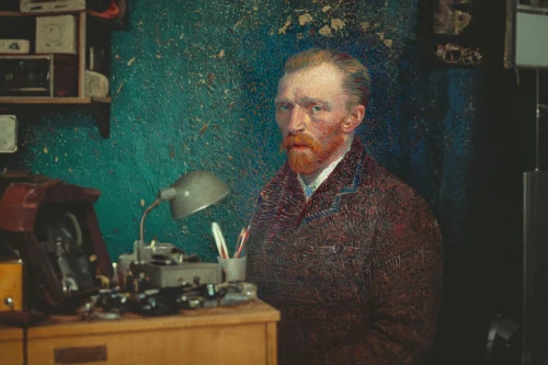 vincent van gogh,man with a computer,vincent van gough,sculptor ed elliott,watchmaker,self-portrait,clockmaker,elderly man,lev lagorio,tinsmith,a carpenter,artist portrait,repairman,bicycle mechanic,carpenter,portait,studio photo,man talking on the phone,john atkinson grimshaw,tailor