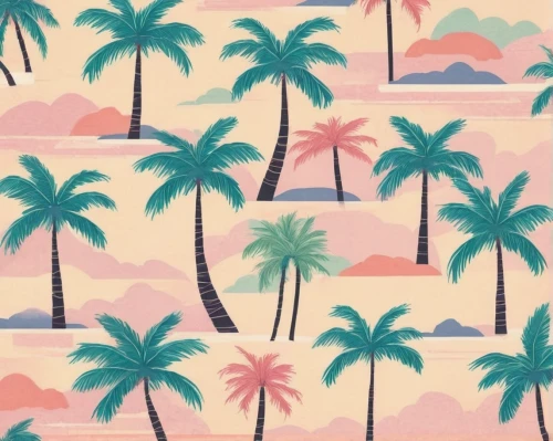 tropical floral background,background pattern,palm forest,palm trees,seamless pattern,palmtrees,watercolor palm trees,flamingo pattern,tropics,cartoon palm,palm field,palm leaves,palm pasture,summer pattern,palm tree,vintage wallpaper,kimono fabric,palmtree,palms,coconut trees,Illustration,Vector,Vector 04