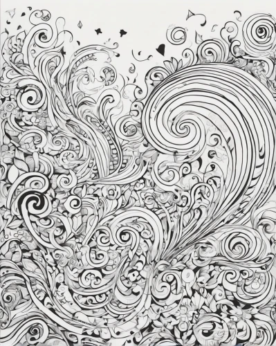 whirlpool pattern,swirls,waves circles,fluid flow,swirling,coral swirl,water waves,vector spiral notebook,whirlpool,fluid,japanese wave paper,pen drawing,paisley pattern,liquid bubble,currents,wave pattern,scribble lines,vortex,swirl,paisley digital background,Illustration,Black and White,Black and White 05
