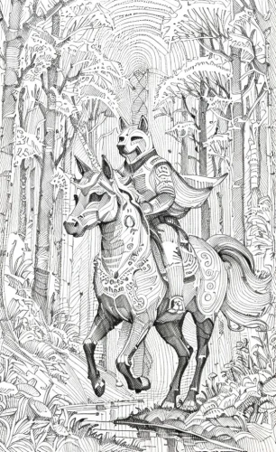 hunting scene,bronze horseman,bremen town musicians,horseman,fox hunting,centaur,man and horses,deer illustration,cavalry,two-horses,skijoring,farmer in the woods,horse running,galloping,donkey of the cotentin,alpha horse,cervus elaphus,animals hunting,electric donkey,hand-drawn illustration,Design Sketch,Design Sketch,Hand-drawn Line Art