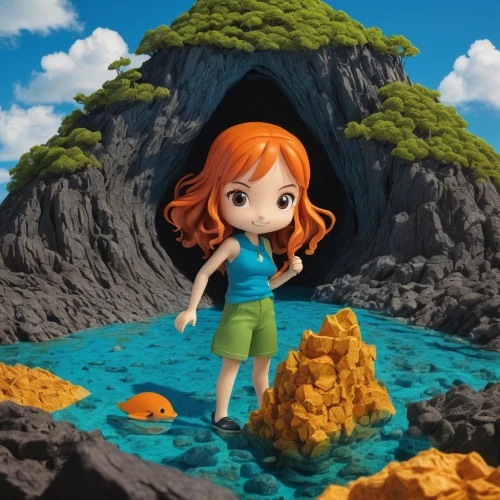 underwater background,nami,under sea,anime 3d,under the sea,little mermaid,3d figure,cube sea,underwater playground,mermaid background,3d fantasy,sea-life,seabed,aquanaut,ocean floor,underwater landscape,candy island girl,underwater world,exploration of the sea,clay animation,Photography,Documentary Photography,Documentary Photography 28