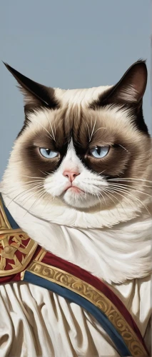 napoleon cat,birman,grumpy,emperor,anthropomorphized animals,the emperor's mustache,cat warrior,cartoon cat,cat image,cat portrait,cat-ketch,human don't be angry,siamese cat,puss,cat cartoon,linkedin icon,twitch icon,tea party cat,cat vector,siamese,Art,Classical Oil Painting,Classical Oil Painting 02