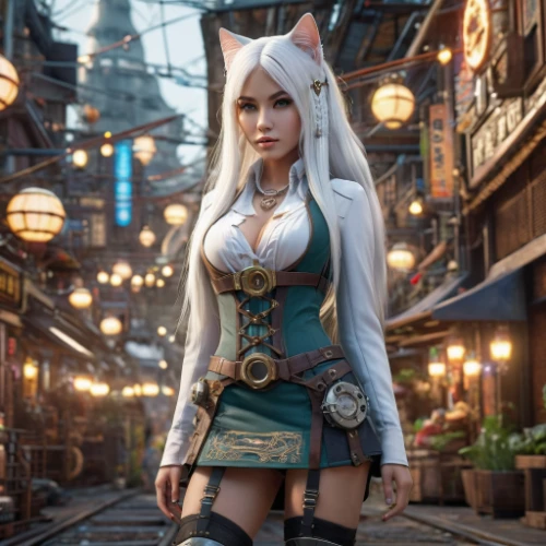 witcher,tiber riven,massively multiplayer online role-playing game,cosplay image,3d fantasy,elven,game character,male elf,fantasy picture,samara,female warrior,fantasy art,elf,cosplayer,game art,ephedra,elza,fantasy portrait,fantasy city,wood elf