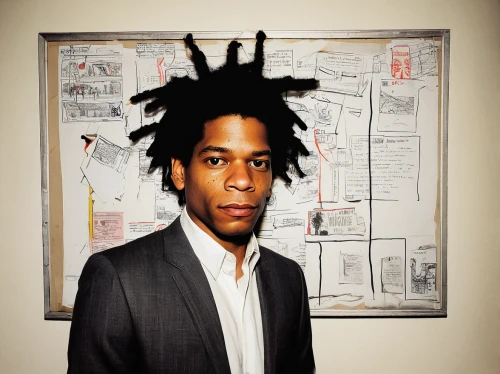 a black man on a suit,tree loc sesame,lupe,dreads,dreadlocks,khalifa,dread,portrait background,drug icon,smart album machine,album cover,afro-american,icon,black professional,young goat,alkaline,bob,5 years,combs,spotify icon,Art,Artistic Painting,Artistic Painting 51