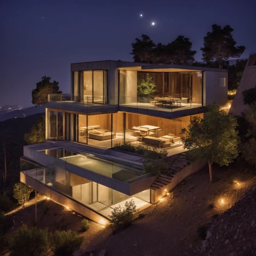 dunes house,3d rendering,modern house,cubic house,modern architecture,mid century house,luxury home,luxury property,beautiful home,luxury real estate,house in mountains,house in the mountains,smart home,residential,render,jewelry（architecture）,eco-construction,smart house,cube house,house by the water,Photography,General,Realistic