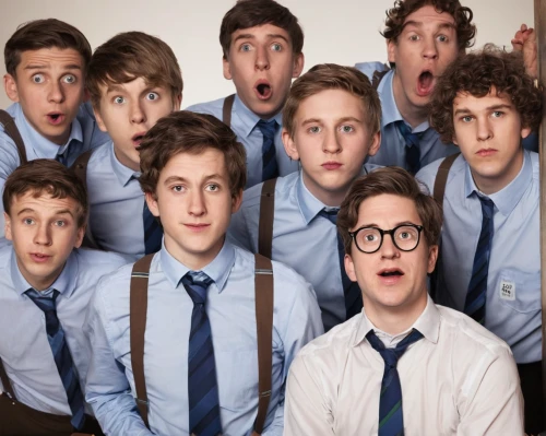 warbler,clones,collection of ties,silk tie,necktie,tie,fraternity,beatenberg,ties,mormon,men,male youth,composite,peppernuts,boy scouts,group of people,clone jesionolistny,boy scouts of america,photoshop school,teens,Photography,Documentary Photography,Documentary Photography 19