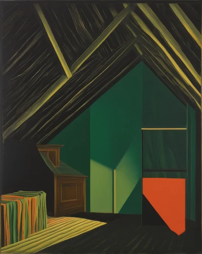 attic,wooden hut,house painting,huts,straw hut,sheds,shed,inverted cottage,barn,polygonal,wigwam,green folded paper,garden shed,cabin,shack,log cabin,basement,woodwork,frame house,farm hut,Art,Artistic Painting,Artistic Painting 08