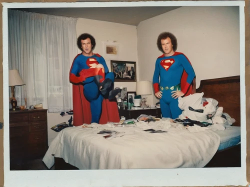 superheroes,polaroid pictures,super man,instant camera,superman,super hero,super dad,magneto-optical disk,stuffed toys,crime fighting,polaroid,caped,1980s,super power,retro halloween,1980's,collectible action figures,superhero,onesies,eighties,Photography,Documentary Photography,Documentary Photography 03