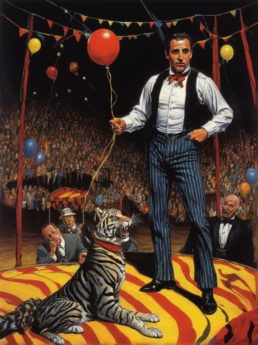circus,circus show,circus animal,circus tent,ringmaster,vaudeville,cirque,cirque du soleil,tigers,big top,circus aeruginosus,juggler,kristbaum ball,oktoberfest cats,high-wire artist,circus stage,david bates,magician,animal show,tightrope walker,Illustration,Realistic Fantasy,Realistic Fantasy 33