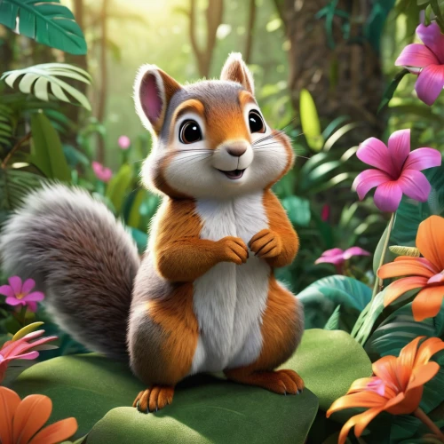 squirell,relaxed squirrel,squirrel,the squirrel,eurasian squirrel,douglas' squirrel,palm squirrel,chilling squirrel,abert's squirrel,chipping squirrel,cute cartoon character,garden-fox tail,tree squirrel,squirrels,atlas squirrel,madagascar,anthropomorphized animals,indian palm squirrel,chipmunk,red squirrel,Unique,3D,3D Character