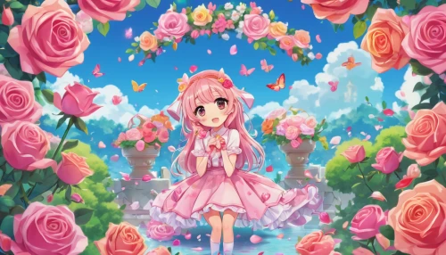flower background,spring background,valentine background,japanese sakura background,sakura background,floral background,rosa 'the fairy,pink floral background,valentines day background,springtime background,transparent background,water rose,flower water,sea of flowers,fairy world,paper flower background,seerose,flower fairy,falling flowers,birthday banner background,Illustration,Japanese style,Japanese Style 02
