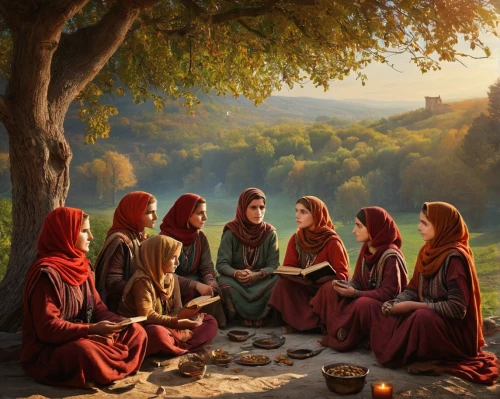 holy supper,pentecost,contemporary witnesses,disciples,nativity of christ,nativity of jesus,children studying,christ feast,wise men,last supper,ladies group,social group,iranian nowruz,monks,church painting,women at cafe,nativity,pilgrims,biblical narrative characters,anmatjere women,Photography,Documentary Photography,Documentary Photography 32