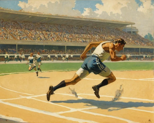 sportsman,track and field,sprinting,athletics,track and field athletics,to run,individual sports,1952,female runner,multi-sport event,bolt,1929,hurdles,sports hero fella,sprint woman,finish line,track racing,1926,jack roosevelt robinson,track,Art,Classical Oil Painting,Classical Oil Painting 15