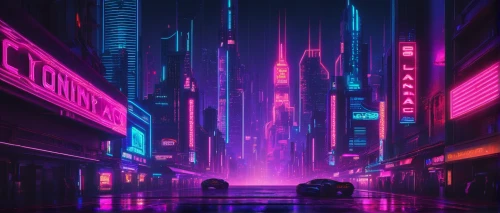 cyberpunk,neon arrows,vapor,futuristic,80's design,cityscape,colorful city,ultraviolet,metropolis,futuristic landscape,purple wallpaper,neon,tokyo city,urban,shanghai,aesthetic,80s,shinjuku,tokyo,neon lights,Conceptual Art,Sci-Fi,Sci-Fi 26