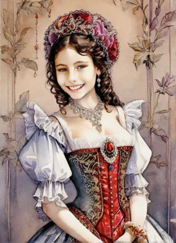 queen of hearts,painter doll,female doll,victorian lady,fairy tale character,young girl,portrait of a girl,miss circassian,princess sofia,folk costume,the little girl,girl in a historic way,old elisabeth,gothic portrait,children's fairy tale,art painting,princess anna,young lady,cinderella,rococo