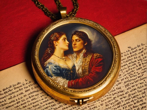locket,ladies pocket watch,romantic portrait,ornate pocket watch,necklace with winged heart,red heart medallion,declaration of love,pocket watch,emile vernon,red heart medallion in hand,antique background,the victorian era,vintage ornament,gift of jewelry,jane austen,key ring,young couple,vintage pocket watch,gothic portrait,red heart medallion on railway,Art,Classical Oil Painting,Classical Oil Painting 09
