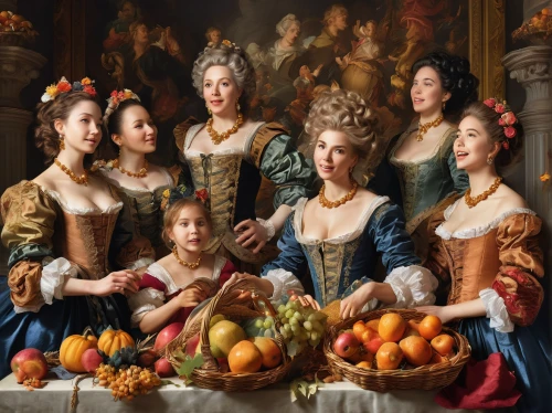cornucopia,basket of fruit,young women,harvest festival,bellini,bougereau,mulberry family,florists,celebration of witches,meticulous painting,apollo and the muses,women at cafe,woman shopping,basket of apples,gourds,woman eating apple,girl picking apples,rococo,fruit market,viennese cuisine,Art,Classical Oil Painting,Classical Oil Painting 01