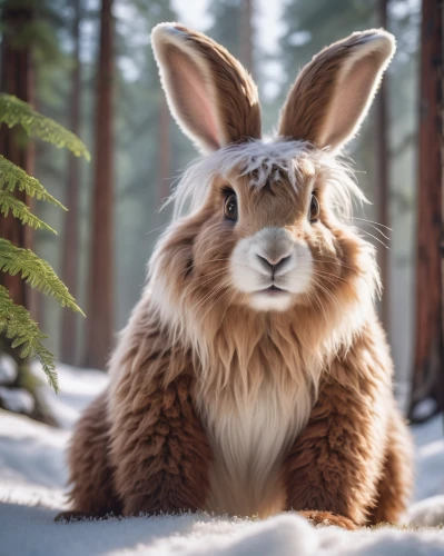 snowshoe hare,arctic hare,european rabbit,lepus europaeus,brown rabbit,wood rabbit,european brown hare,mountain cottontail,hare of patagonia,dwarf rabbit,wild hare,winter animals,jack rabbit,brown hare,hare,steppe hare,cottontail,leveret,wild rabbit,domestic rabbit,Photography,General,Cinematic