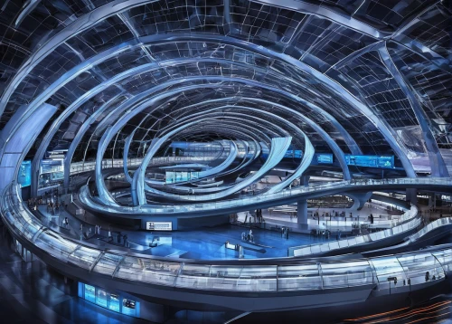 futuristic architecture,time spiral,spiral background,cyberspace,futuristic art museum,spiralling,electric arc,wormhole,the loop,spiral,scifi,bundestag,torus,futuristic landscape,orbit,stargate,oval forum,panopticon,helix,umeda,Photography,Documentary Photography,Documentary Photography 24