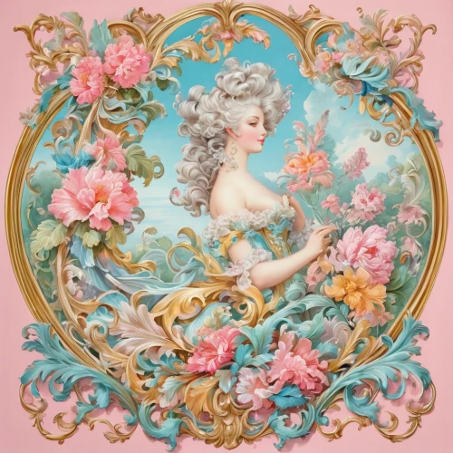 rococo,floral ornament,floral and bird frame,porcelaine,baroque angel,decorative plate,vintage china,baroque,floral frame,wall plate,decorative frame,antique background,ornament,vintage wallpaper,floral decorations,vintage ornament,floral wreath,nursery decoration,art nouveau,art nouveau frame,Conceptual Art,Fantasy,Fantasy 24