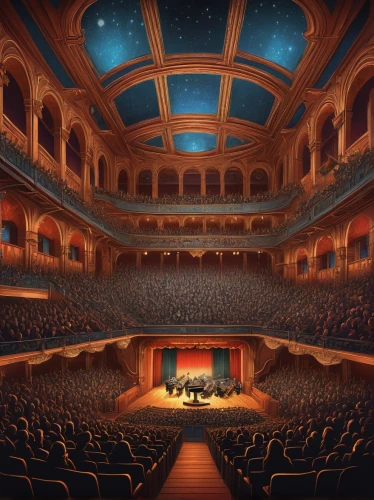 concert hall,theater stage,theatre stage,concert stage,musical dome,theatre,opera house,concert venue,stage design,performance hall,the stage,theater,immenhausen,performing arts,amphitheatre,smoot theatre,music venue,amphitheater,stage curtain,semper opera house,Illustration,Realistic Fantasy,Realistic Fantasy 44