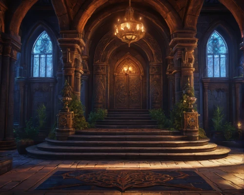 hall of the fallen,ornate room,dandelion hall,the threshold of the house,entrance hall,hallway,castle of the corvin,sanctuary,interiors,house entrance,lobby,threshold,stalls,ballroom,ornate,games of light,chamber,doorway,apothecary,medieval architecture,Photography,General,Fantasy