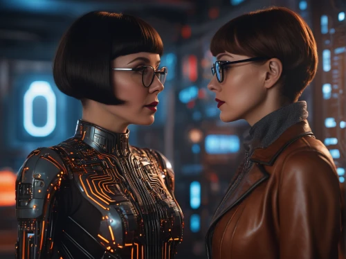 scifi,futuristic,sci - fi,sci-fi,sci fi,cyberpunk,cyber glasses,cyber,valerian,sci fiction illustration,mannequins,data exchange,cybernetics,futuristic art museum,face to face,science fiction,neon human resources,latex clothing,science-fiction,cyberspace,Photography,General,Sci-Fi