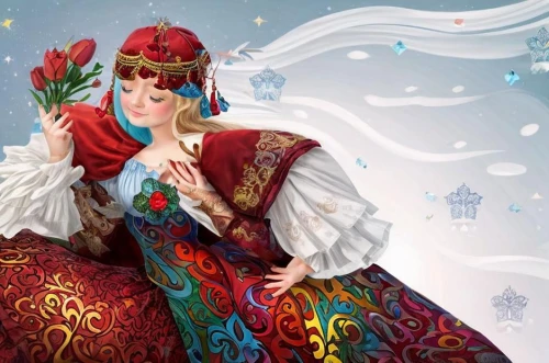 suit of the snow maiden,russian folk style,the snow queen,iranian nowruz,miss circassian,christmas woman,winter dress,nowruz,retro christmas lady,fairy tale character,folk costumes,traditional costume,winter festival,russian traditions,yule,white rose snow queen,folk costume,winterblueher,christmas angel,novruz,Game Scene Design,Game Scene Design,Fairy Tale
