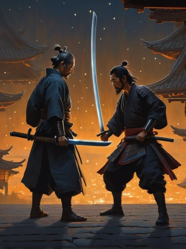 samurai,sword fighting,samurai fighter,samurai sword,swordsmen,yi sun sin,kenjutsu,sōjutsu,battōjutsu,shaolin kung fu,monks,mulan,katana,eskrima,xing yi quan,japanese martial arts,duel,daitō-ryū aiki-jūjutsu,kung fu,shinobi,Illustration,Realistic Fantasy,Realistic Fantasy 28