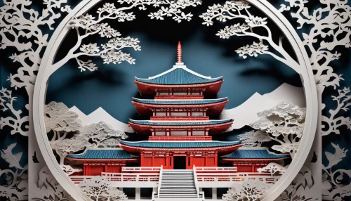 asian architecture,chinese architecture,japanese architecture,pagoda,oriental painting,chinese temple,white temple,temples,japanese art,forbidden palace,hall of supreme harmony,japanese shrine,chinese art,cool woodblock images,stone pagoda,winter house,japanese background,oriental,hanging temple,peking opera,Unique,Paper Cuts,Paper Cuts 04