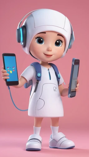 cartoon doctor,female nurse,female doctor,medic,chef,lady medic,nurse uniform,cute cartoon character,gadget,medical technology,electronic medical record,telephone operator,mini e,woman holding a smartphone,nurse,midwife,children's operation theatre,dental hygienist,women in technology,music on your smartphone,Unique,3D,3D Character