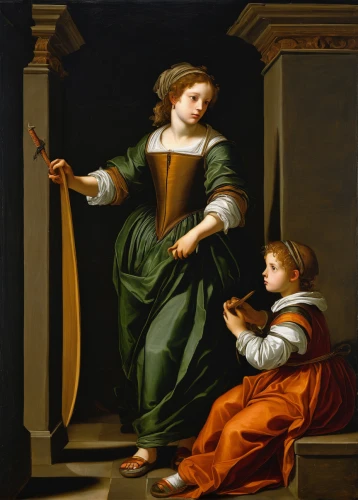 child with a book,angel playing the harp,the annunciation,cepora judith,holy family,woman playing violin,saint joseph,raphael,dornodo,girl with cloth,father with child,harp player,woman playing,girl with bread-and-butter,children studying,church painting,young couple,woman playing tennis,capricorn mother and child,woman holding pie,Art,Classical Oil Painting,Classical Oil Painting 29