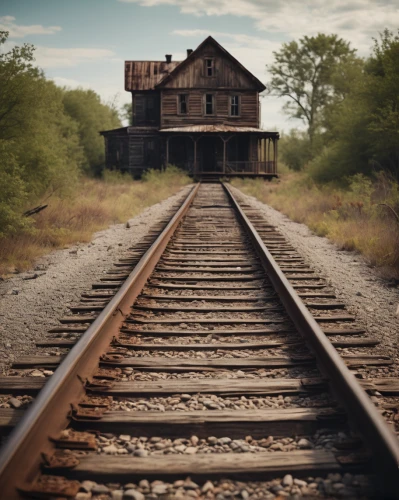 abandoned train station,railroad car,train depot,railroad station,freight depot,railroad track,railroad,railroads,locomotive shed,railway track,train track,railroad tracks,railway,boxcar,locomotive roundhouse,railtrack,railway tracks,old tracks,disused trains,railway carriage,Photography,General,Cinematic