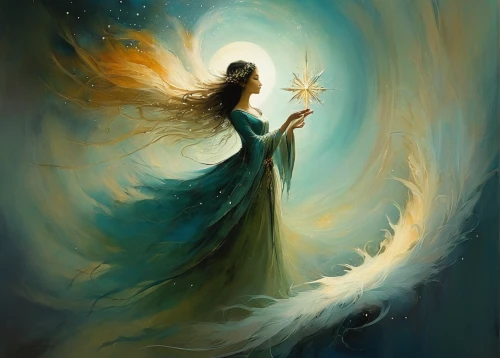 light bearer,faerie,faery,mystical portrait of a girl,sorceress,fairy queen,queen of the night,the enchantress,fantasy picture,rosa 'the fairy,fairies aloft,fantasy art,fairy,angel wing,fairy peacock,angel wings,archangel,the angel with the veronica veil,fairy dust,angel,Illustration,Realistic Fantasy,Realistic Fantasy 16