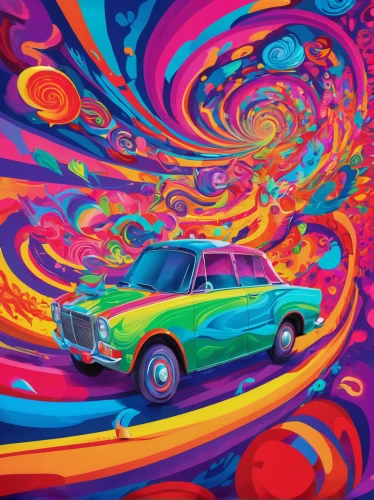 psychedelic art,psychedelic,3d car wallpaper,colorful spiral,lsd,colorful background,60s,groovy,acid,colorful foil background,retro background,abstract retro,rainbow background,70s,crayon background,rainbow waves,kaleidoscope,car drawing,kaleidoscope art,background colorful,Conceptual Art,Oil color,Oil Color 23