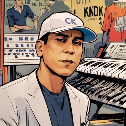 keyboard player,dj,synthesizer,organist,synthesizers,moog,electric piano,marshall,piano keys,disc jockey,man with a computer,music producer,synclavier,keyboards,bronx,guru,chance,record store,memphis,keytar