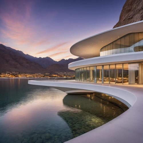 futuristic architecture,house by the water,luxury property,futuristic art museum,luxury home,modern architecture,yacht exterior,superyacht,infinity swimming pool,luxury hotel,luxury yacht,marble palace,jewelry（architecture）,calatrava,luxury real estate,dunes house,architecture,house with lake,boat landscape,architectural,Photography,General,Realistic
