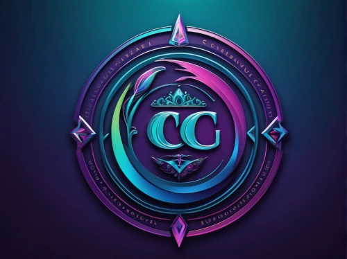 c badge,steam icon,fc badge,edit icon,logo header,colorful foil background,twitch logo,download icon,twitch icon,cancer logo,growth icon,steam logo,letter c,click icon,crown chakra,dribbble,share icon,teal digital background,crown icons,vector design,Illustration,Realistic Fantasy,Realistic Fantasy 40