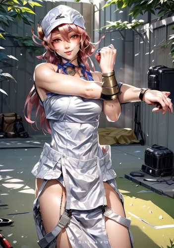 poker primrose,fighting stance,chidori is the cherry blossoms,sakura,japanese sakura background,sakura background,medusa,female nurse,fighting poses,eve,holding a gun,monsoon banner,kosmea,sakura blossom,kos,kotobukiya,elza,medusa gorgon,kenjutsu,3d figure