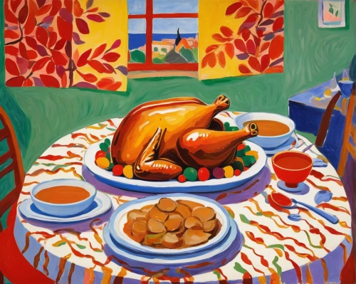 thanksgiving table,holiday table,still life with jam and pancakes,thanksgiving turkey,autumn still life,kitchen table,food table,thanksgiving background,red tablecloth,breakfast table,cornucopia,caldo de pollo,summer still-life,tablecloth,still life with onions,thanksgiving veggies,carol colman,braque francais,thanksgiving dinner,dinner-plate magnolia,Art,Artistic Painting,Artistic Painting 40