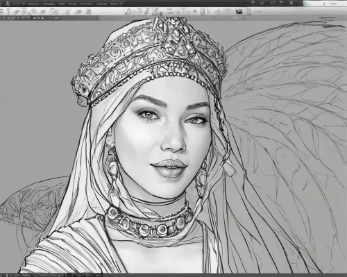 lineart,angel line art,line art,oriental princess,line-art,line drawing,oriental girl,mono-line line art,mono line art,coloring outline,arang,arabian,colouring,ethnic dancer,oriental,coloring,sinulog dancer,javanese,pencils,rendering,Conceptual Art,Daily,Daily 04