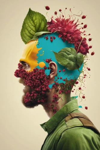 conceptual photography,photo manipulation,photomanipulation,mind,photoshop manipulation,pesticide,image manipulation,pollinate,biologist,mind-body,human head,nature and man,thinking man,proliferation,woman thinking,bicycle helmet,glean,biological,learning disorder,flower nectar,Photography,Artistic Photography,Artistic Photography 05