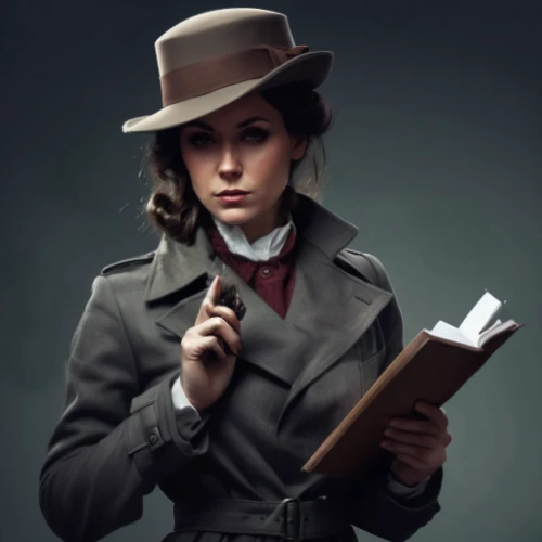 librarian,victorian lady,investigator,girl studying,female doctor,the hat-female,inspector,victorian fashion,woman holding gun,the hat of the woman,girl wearing hat,woman's hat,the victorian era,leather hat,lady medic,women's novels,victorian style,woman in menswear,scholar,girl with gun