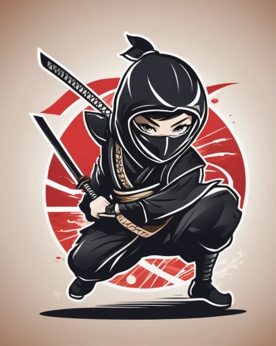 cartoon ninja,ninjas,eskrima,shinobi,kenjutsu,ninja,katana,samurai fighter,ninjutsu,kendo,samurai,sōjutsu,kajukenbo,hijiki,japanese martial arts,sambo (martial art),assassin,vector illustration,iaijutsu,wushu,Conceptual Art,Daily,Daily 13