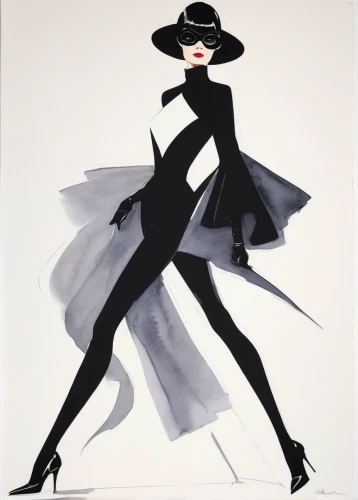 fashion illustration,art deco woman,dita,callas,costume design,women silhouettes,hepburn,stiletto-heeled shoe,art deco,advertising figure,vesper,catwoman,fashion vector,mannequin silhouettes,majorette (dancer),breakfast at tiffany's,femme fatale,spy visual,audrey hepburn,woman silhouette,Art,Artistic Painting,Artistic Painting 24